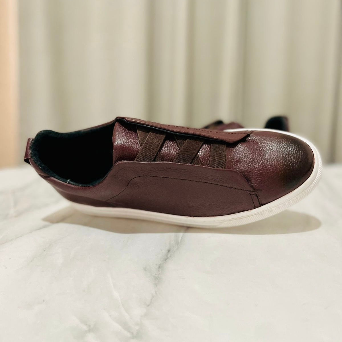Sneakers Z vino corte piel Mod 1009