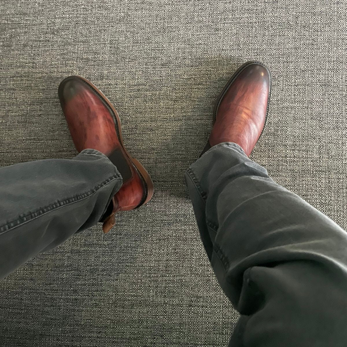 Bota Chelsea Henrry corte de piel color ocre ahumado modelo 400