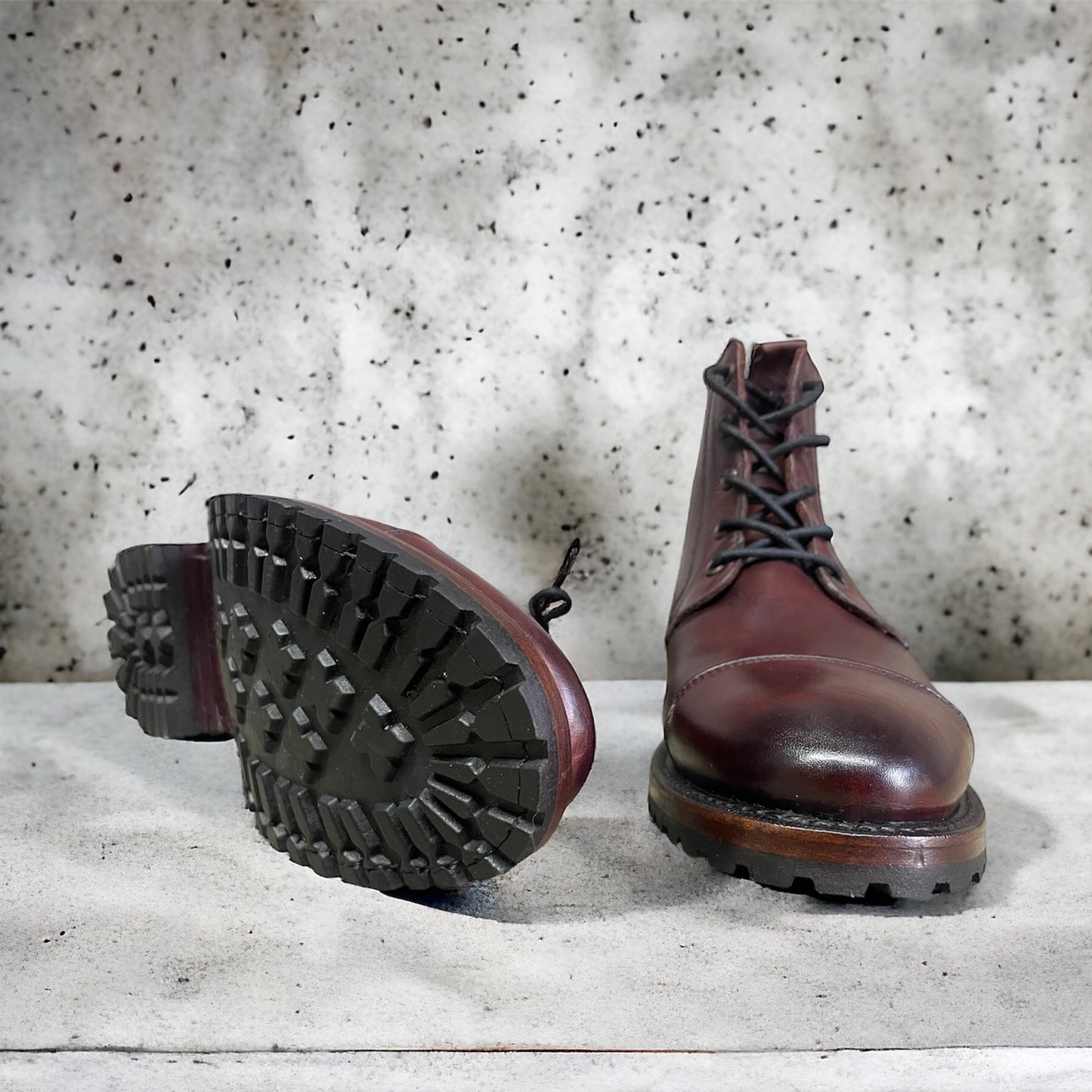 Harry Burgundy Vintage Goodyear Welt Modelo Harry