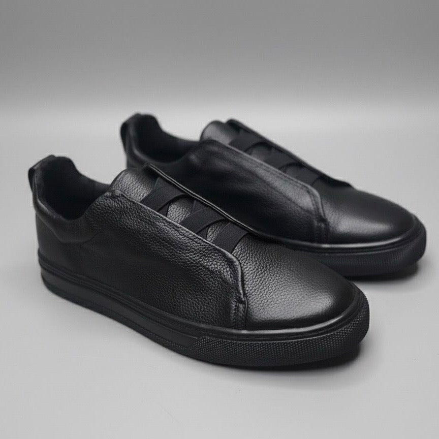 Sneakers Z all black corte piel Mod 1009