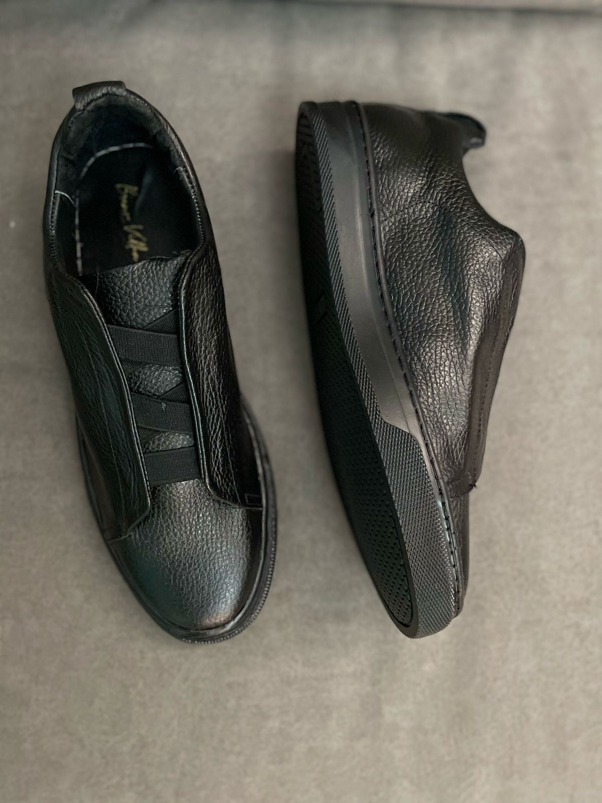 Sneakers Z all black corte piel Mod 1009