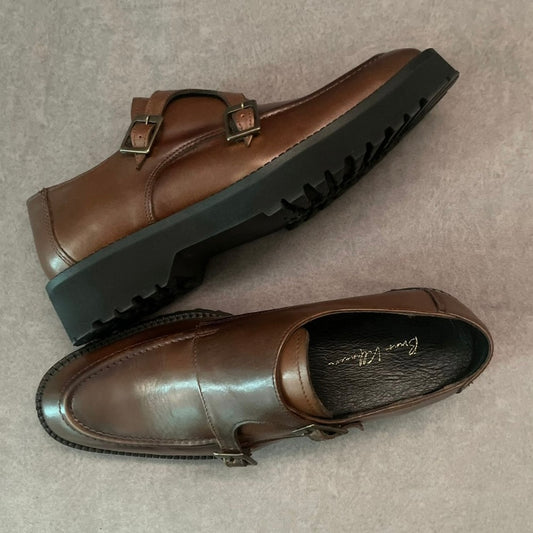 Monkstrap café Atanado  Mod 7003
