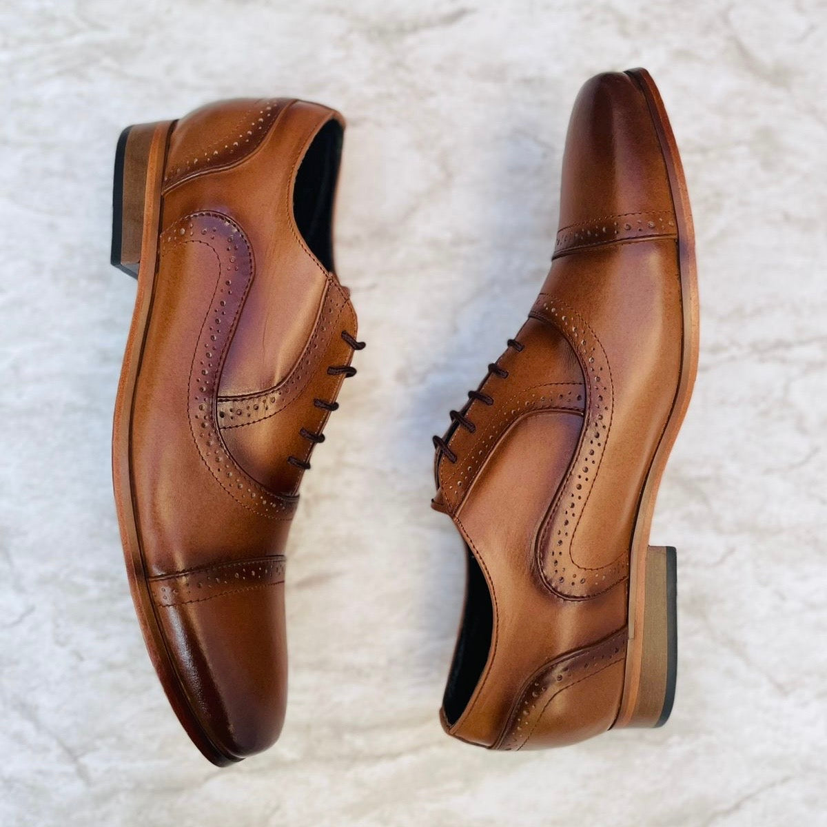Oxford miel suela de cuero Mod 3300