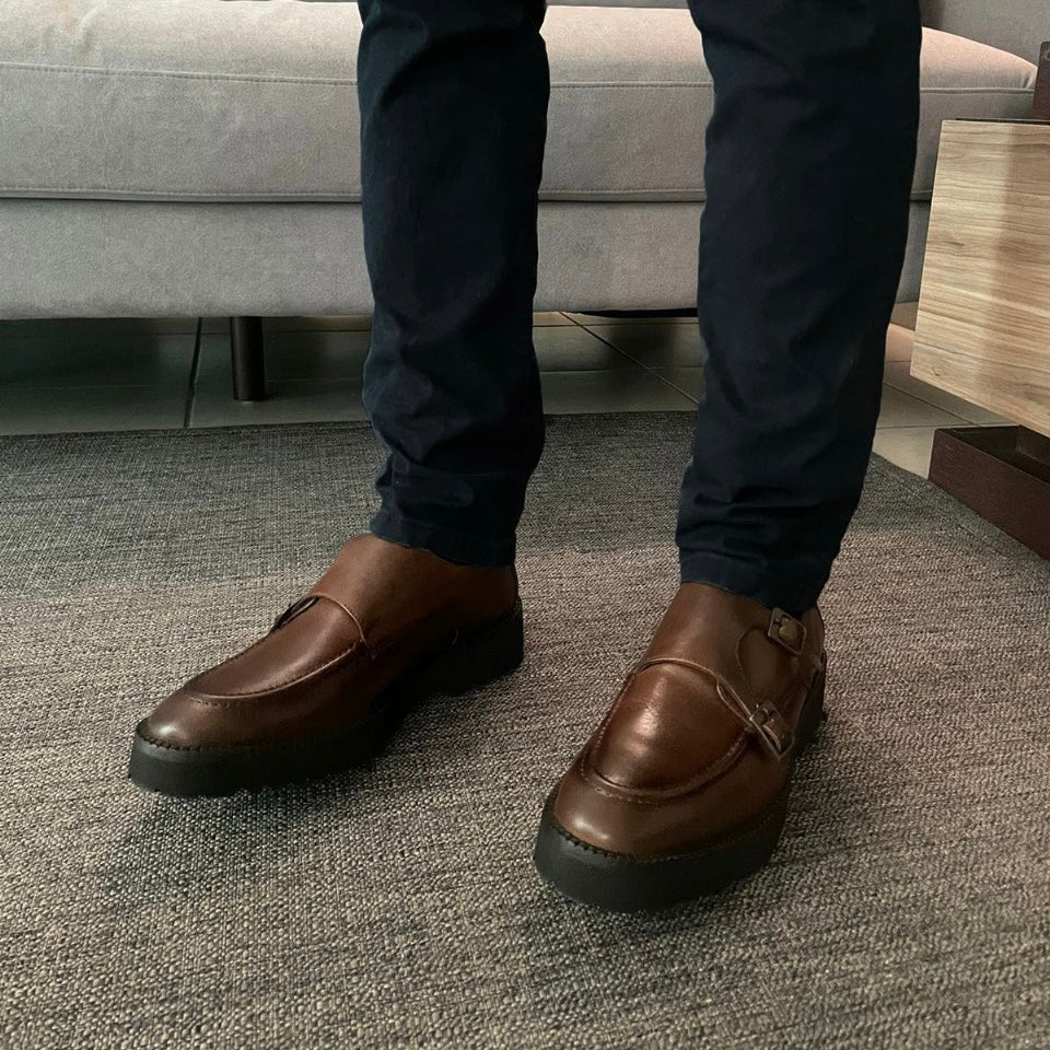 Monkstrap café Atanado Mod 7003