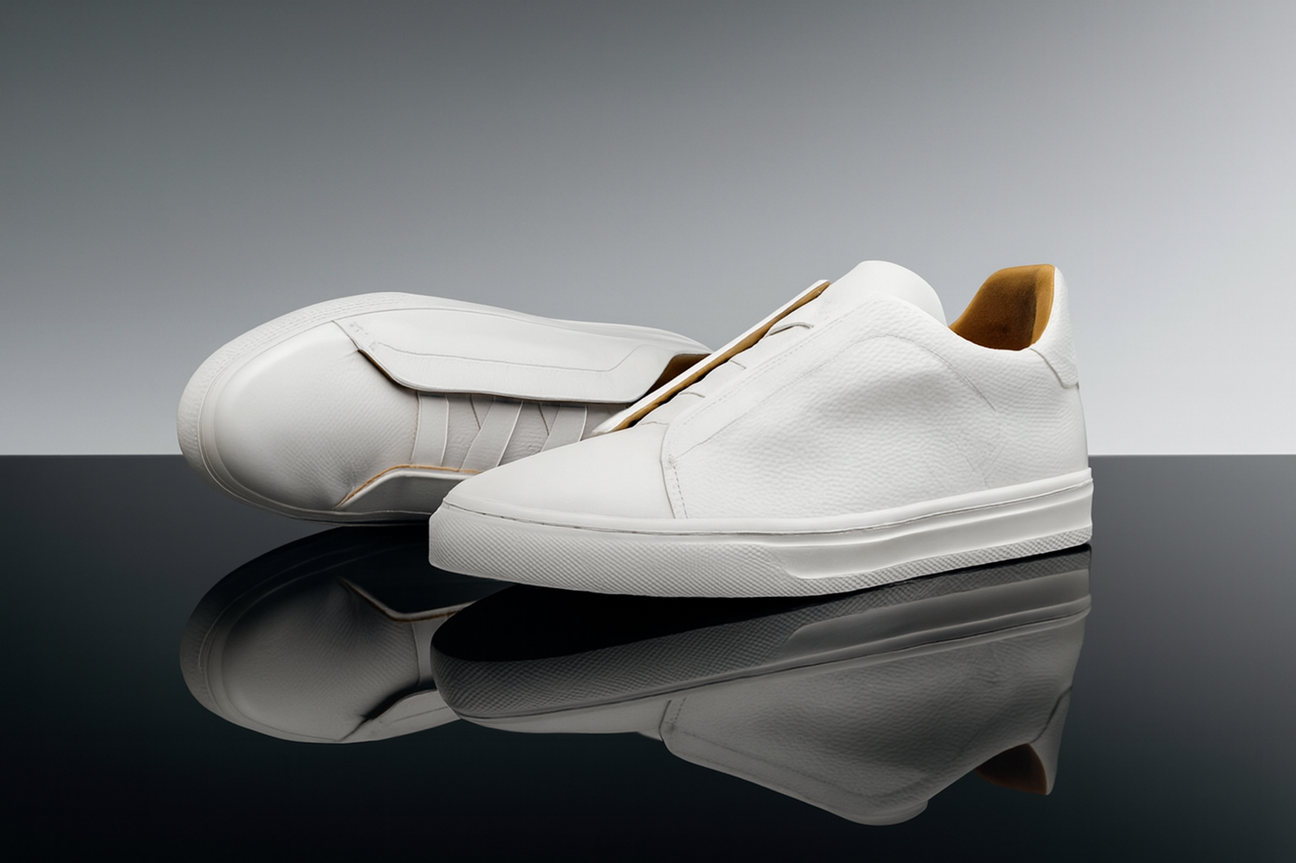 Sneakers Z All white corte piel Mod 1009