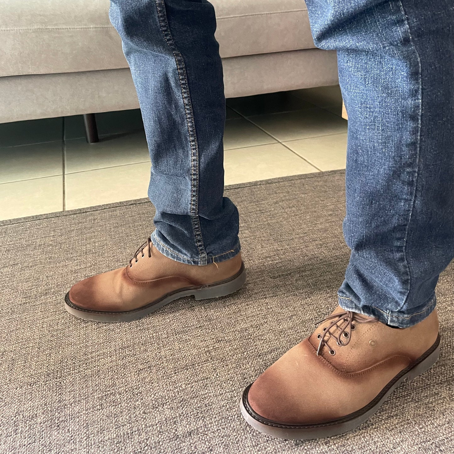 Oxford gamuza canela Mod Enzo 001