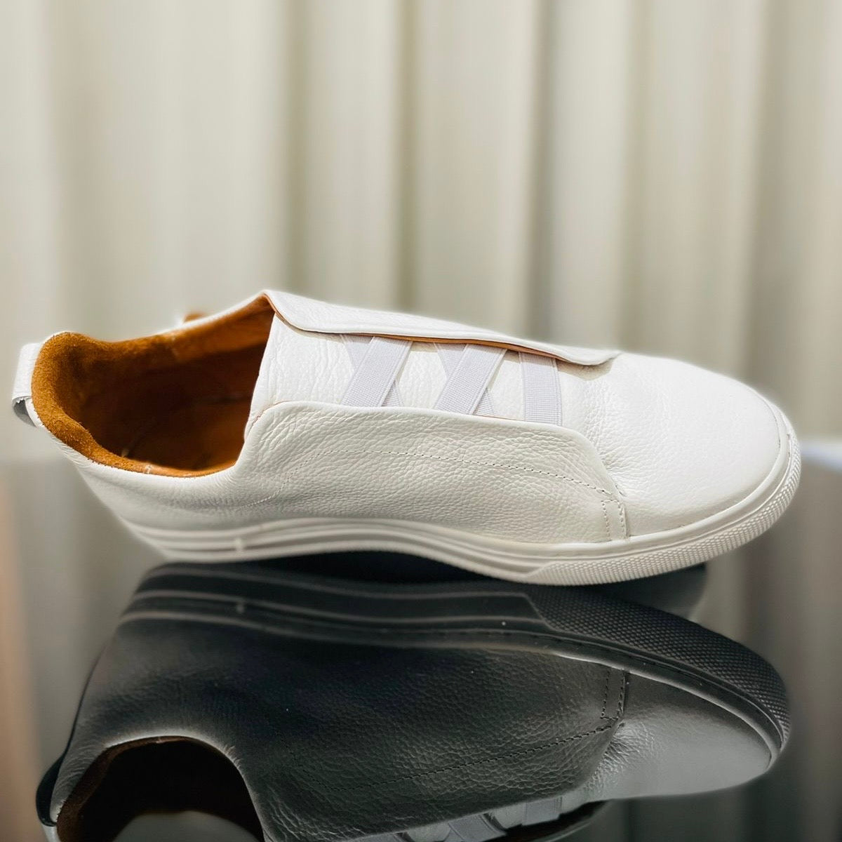 Sneakers Z All white corte piel Mod 1009