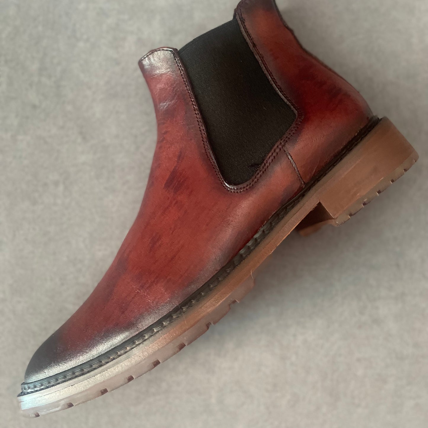 Bota Chelsea Henrry corte de piel color ocre ahumado modelo 400