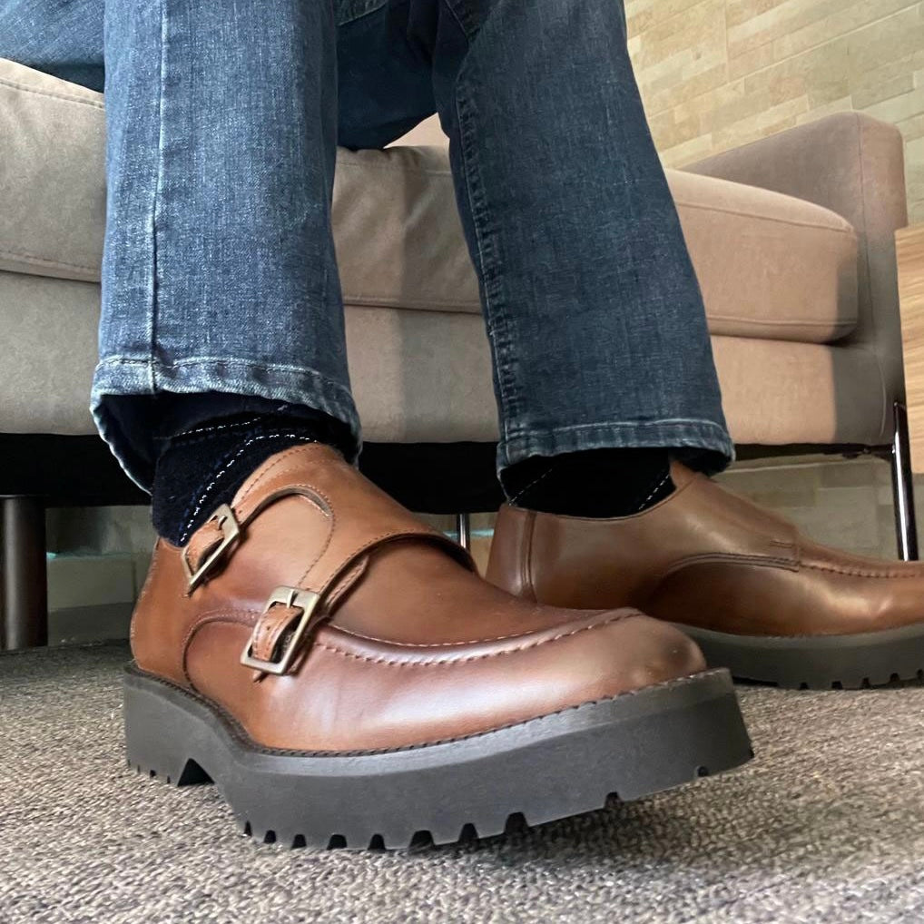 Monkstrap café Atanado Mod 7003