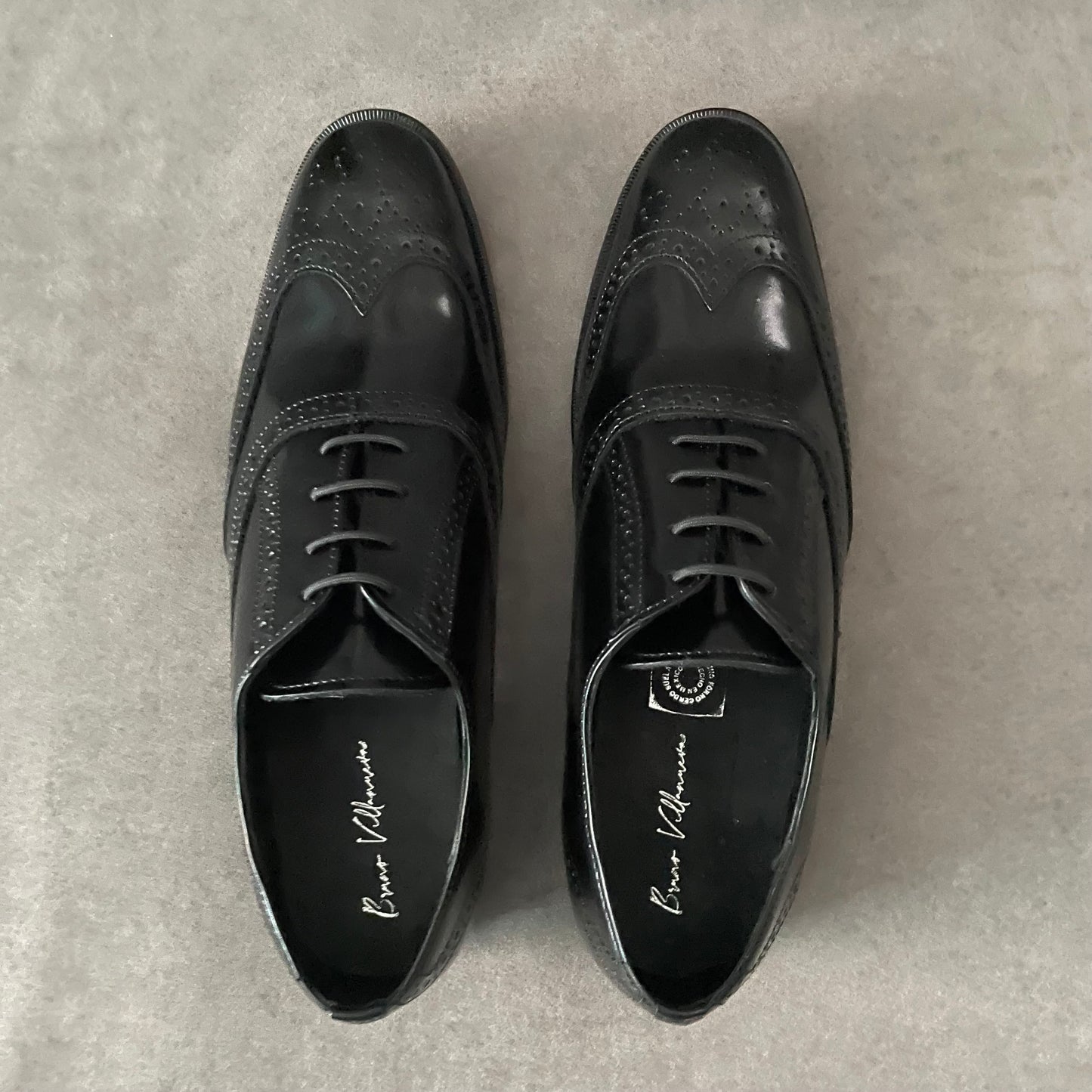 Bostoniano Black suit corte piel y suela de cuero Mod 7015