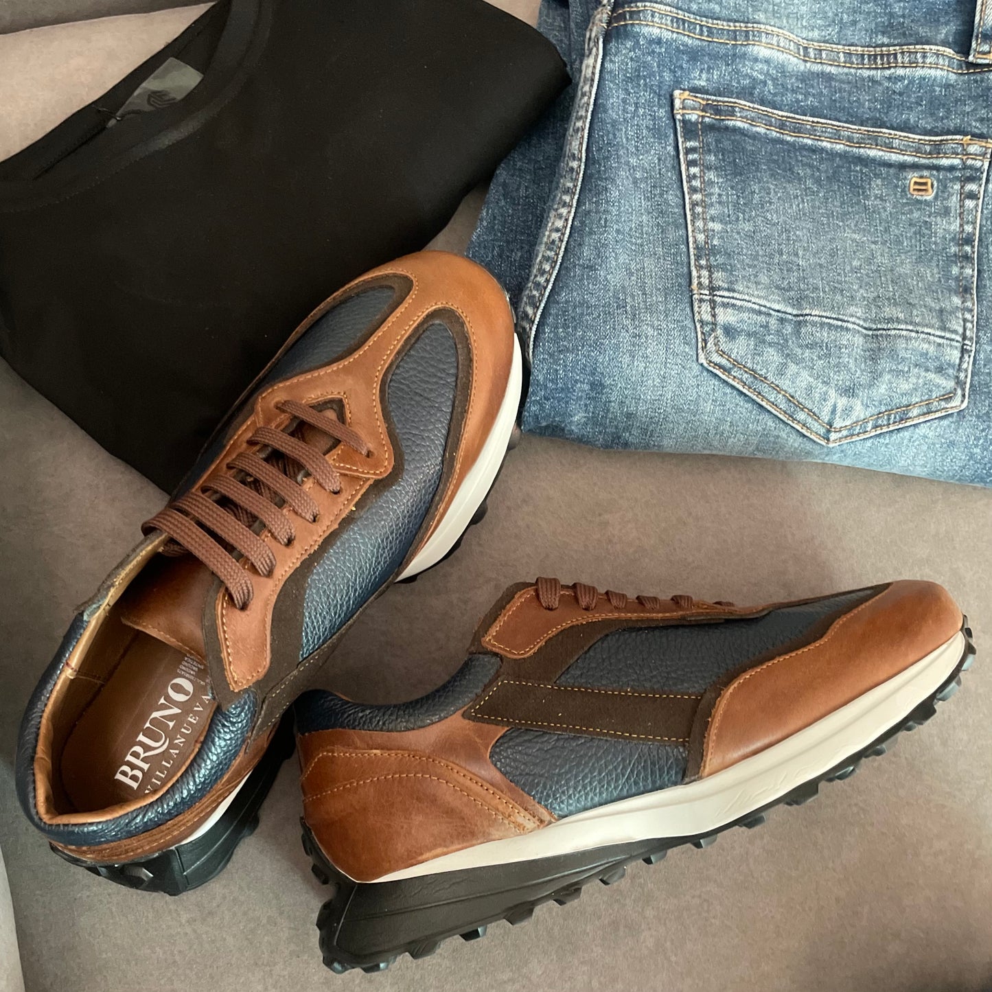 Sneakers Blue Deer Xtra Ligth corte piel y suela de Eva Mod 20011