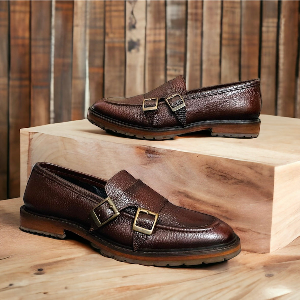 Monkstrap Floter cognac Mod 7005