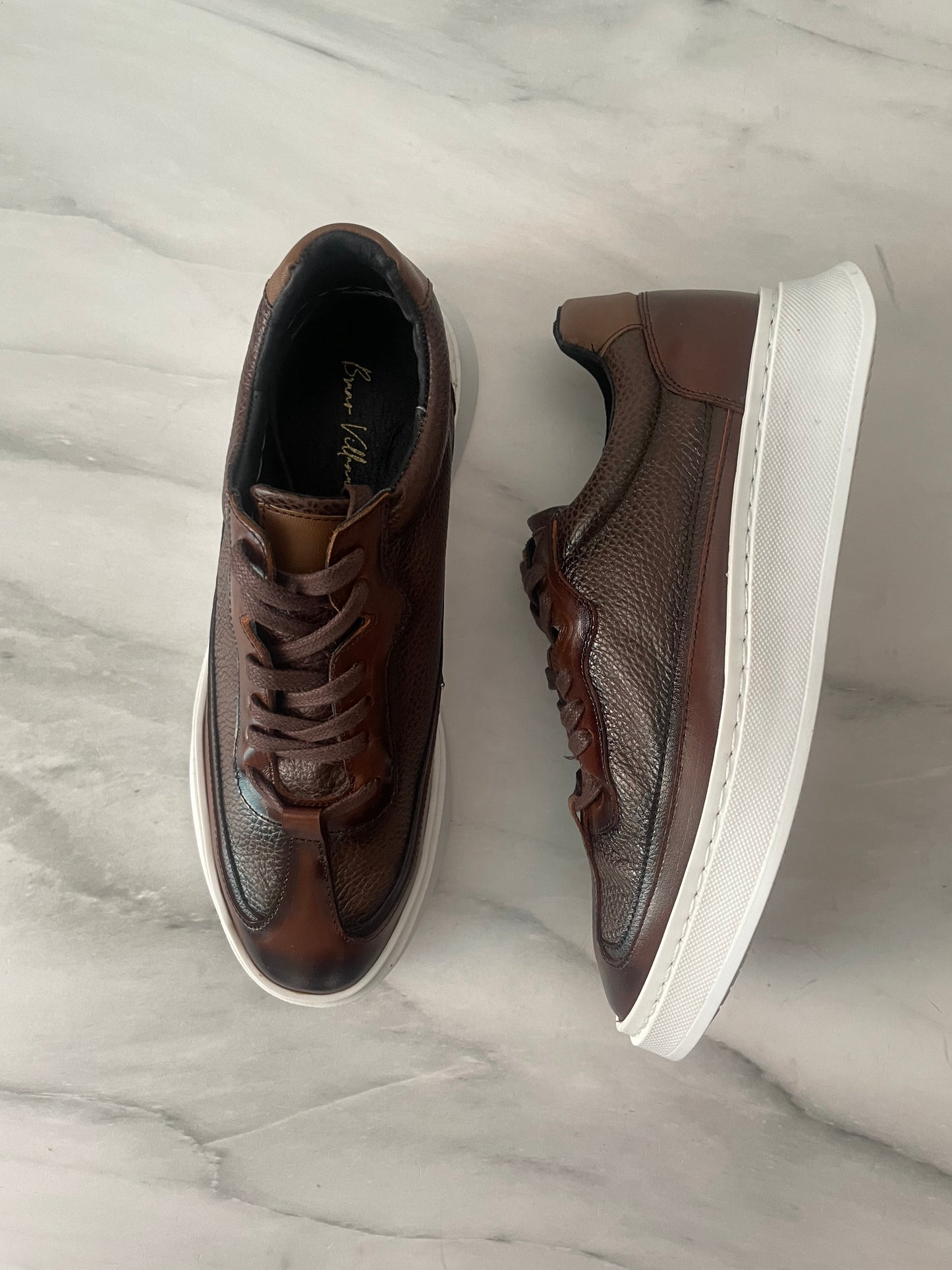 Sneakers Hugo oak corte piel Mod 121