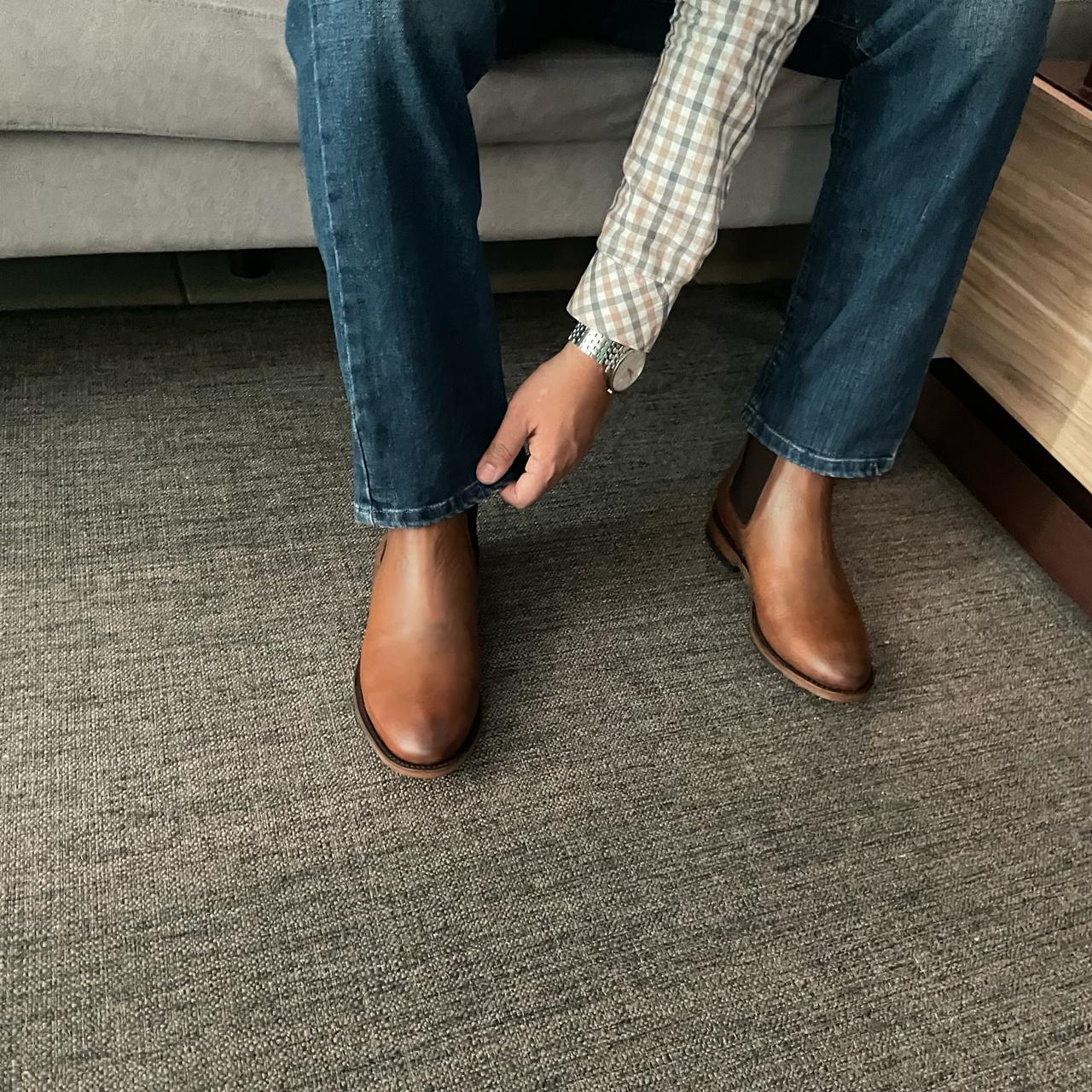 Bota chelsea Honey Vintage Goodyear Welt modelo JHN