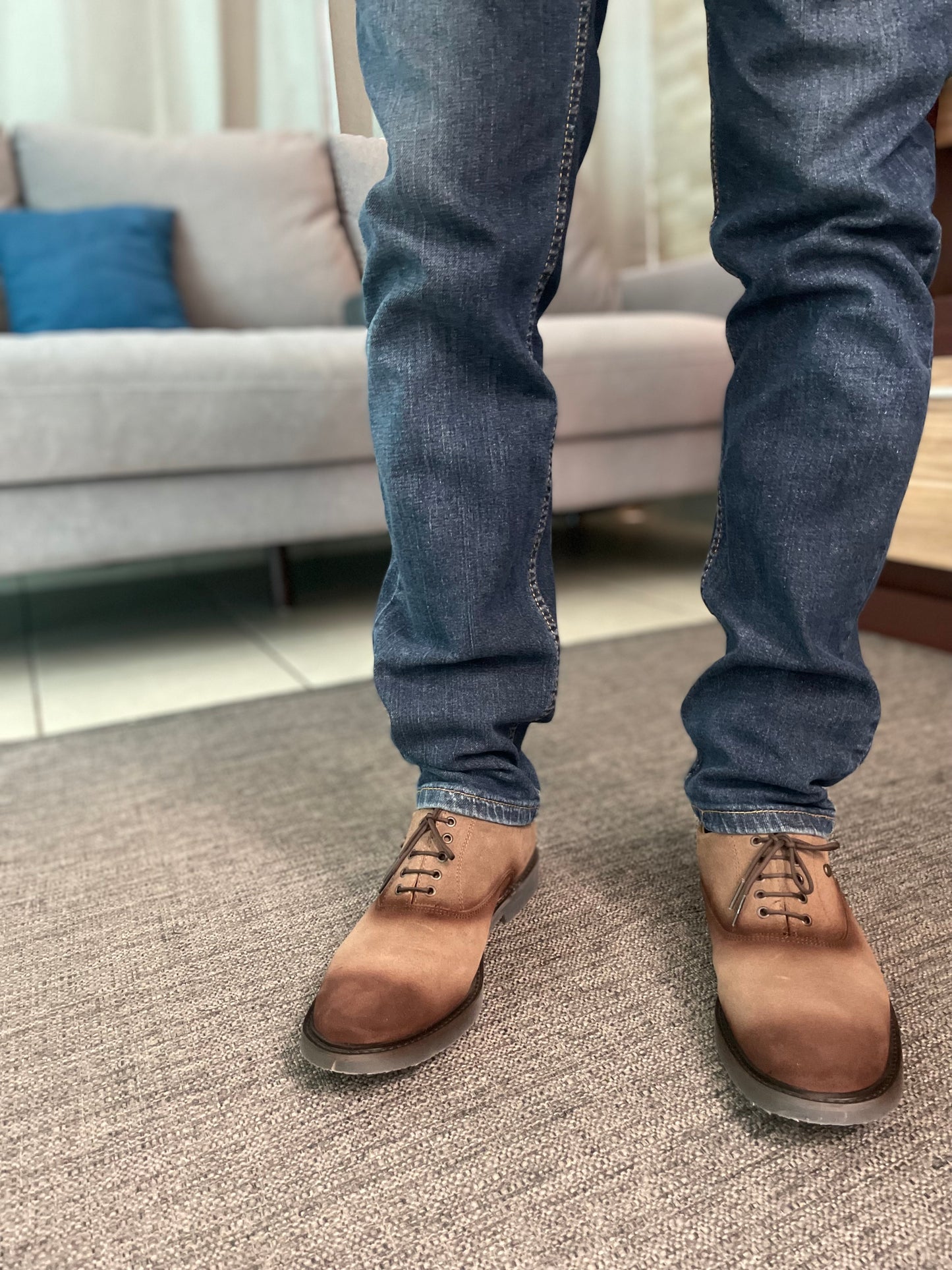Oxford gamuza canela Mod Enzo 001