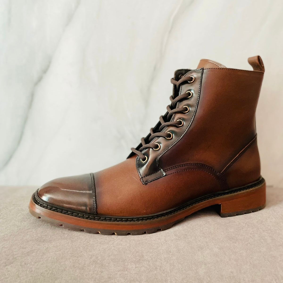 Combat Boots honey shine cuero y antiderrapante Mod 005