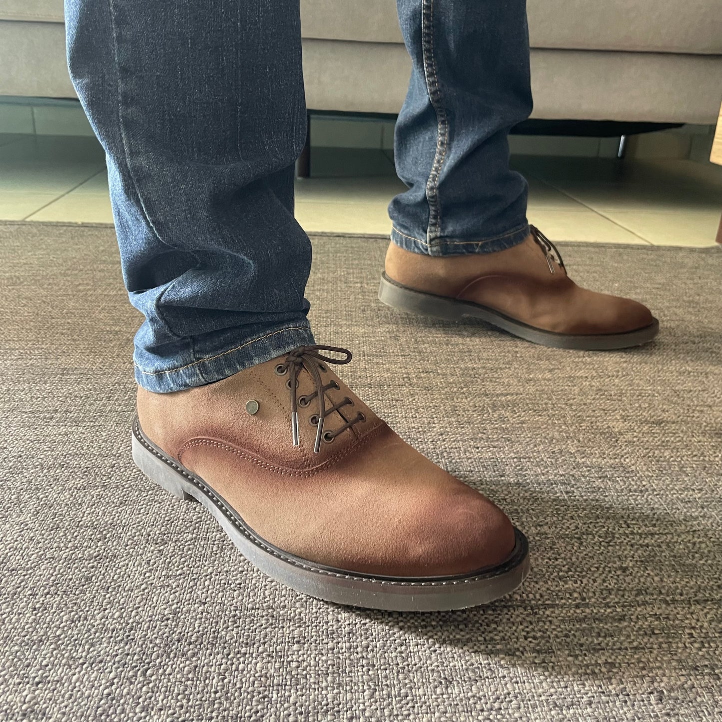 Oxford gamuza canela Mod Enzo 001