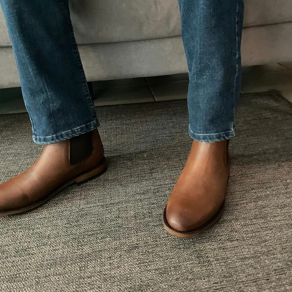Bota chelsea Honey Vintage Goodyear Welt modelo JHN
