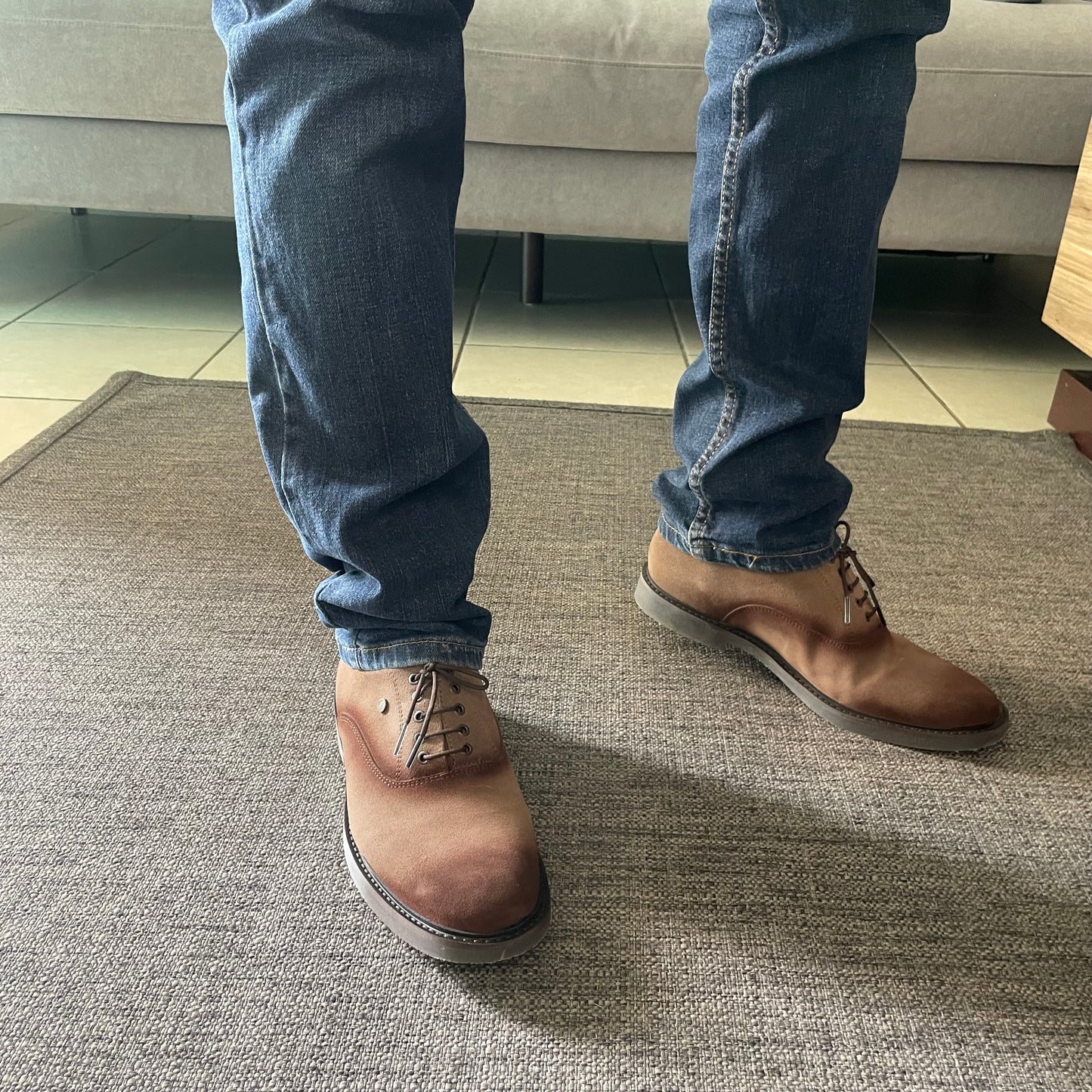 Oxford gamuza canela Mod Enzo 001