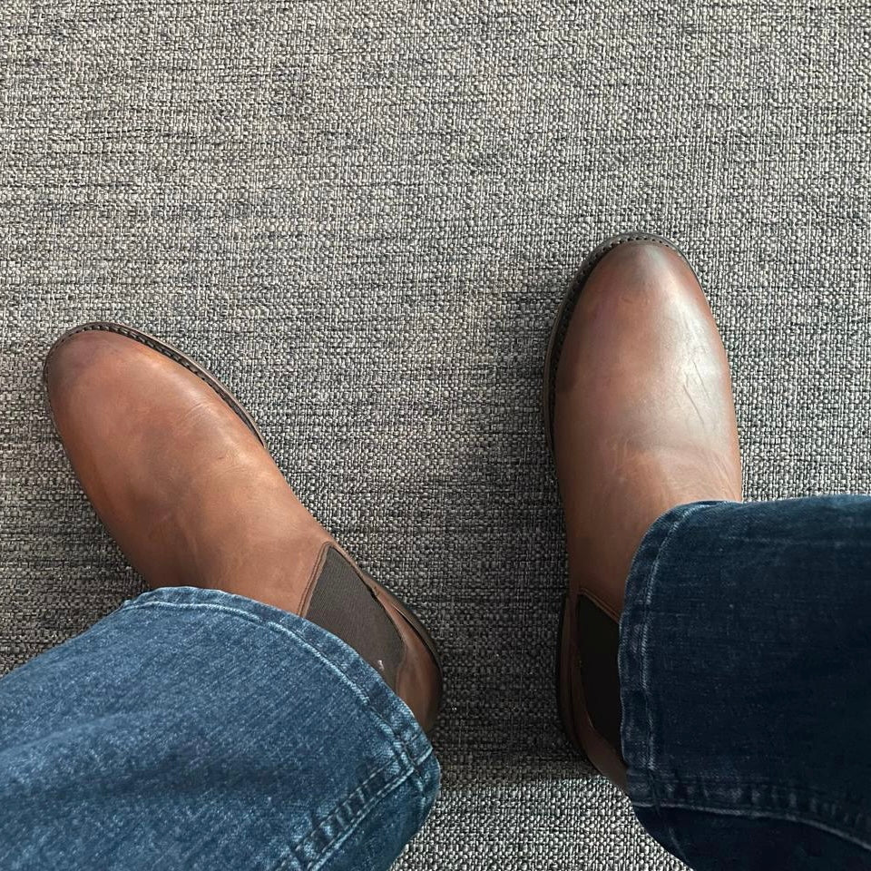 Bota chelsea Honey Vintage Goodyear Welt modelo JHN