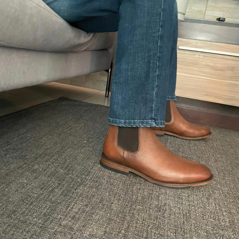 Bota chelsea Honey Vintage Goodyear Welt modelo JHN