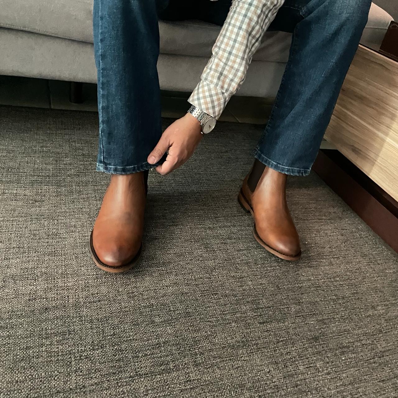 Bota chelsea Honey Vintage Goodyear Welt modelo JHN