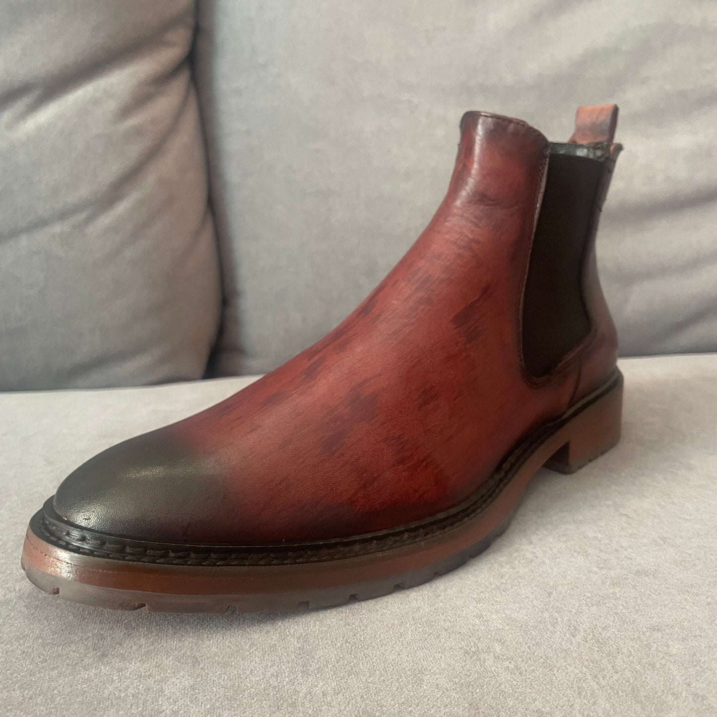Bota Chelsea Henrry corte de piel color ocre ahumado modelo 400