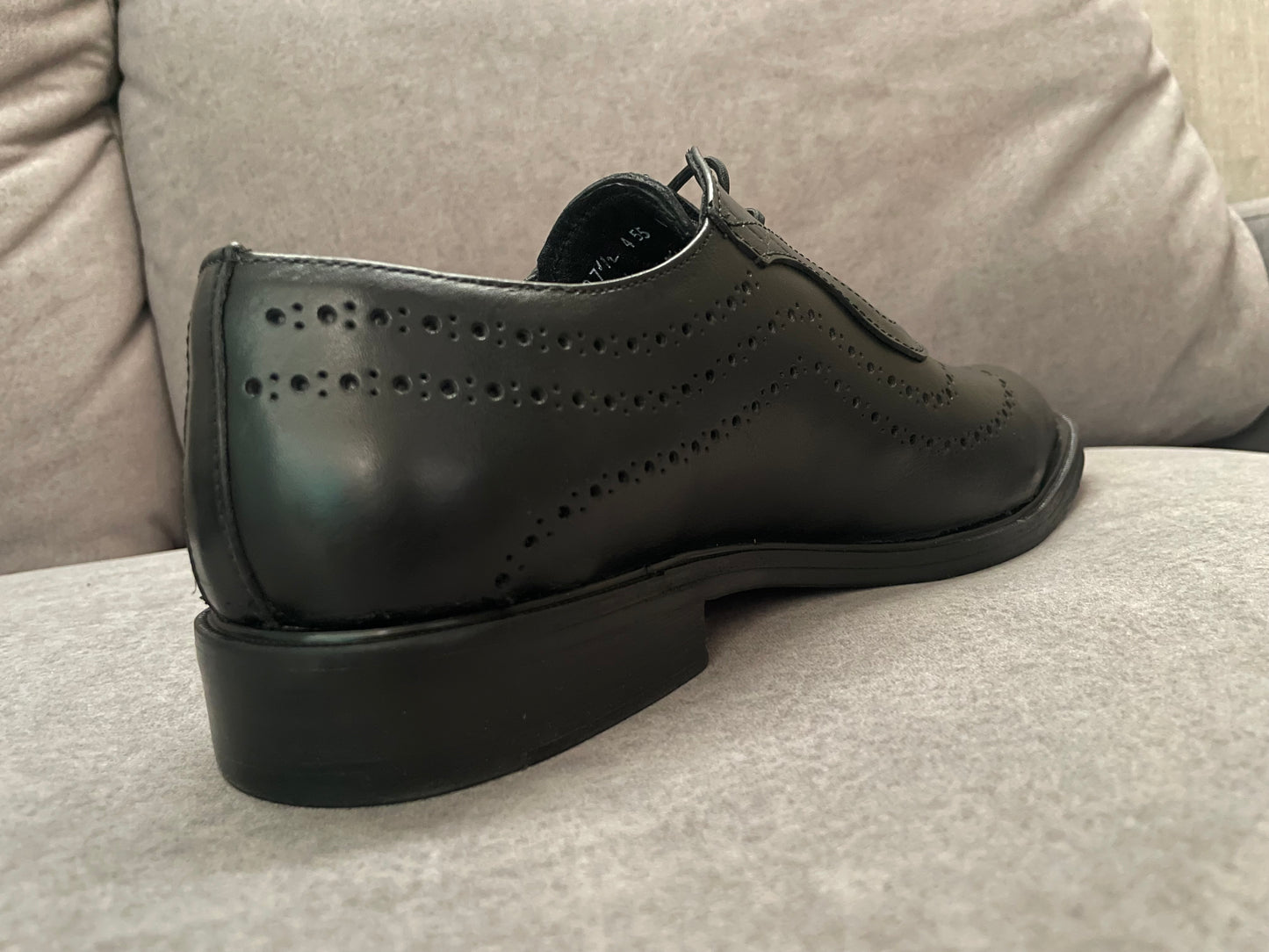 Oxford black heart corte piel y suela de cuero + antiderrapante Mod STO 002