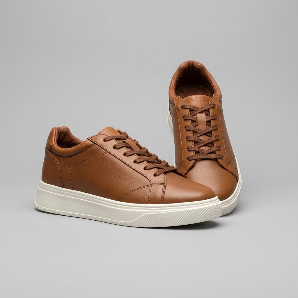 Tenis casuales color miel mod 1410