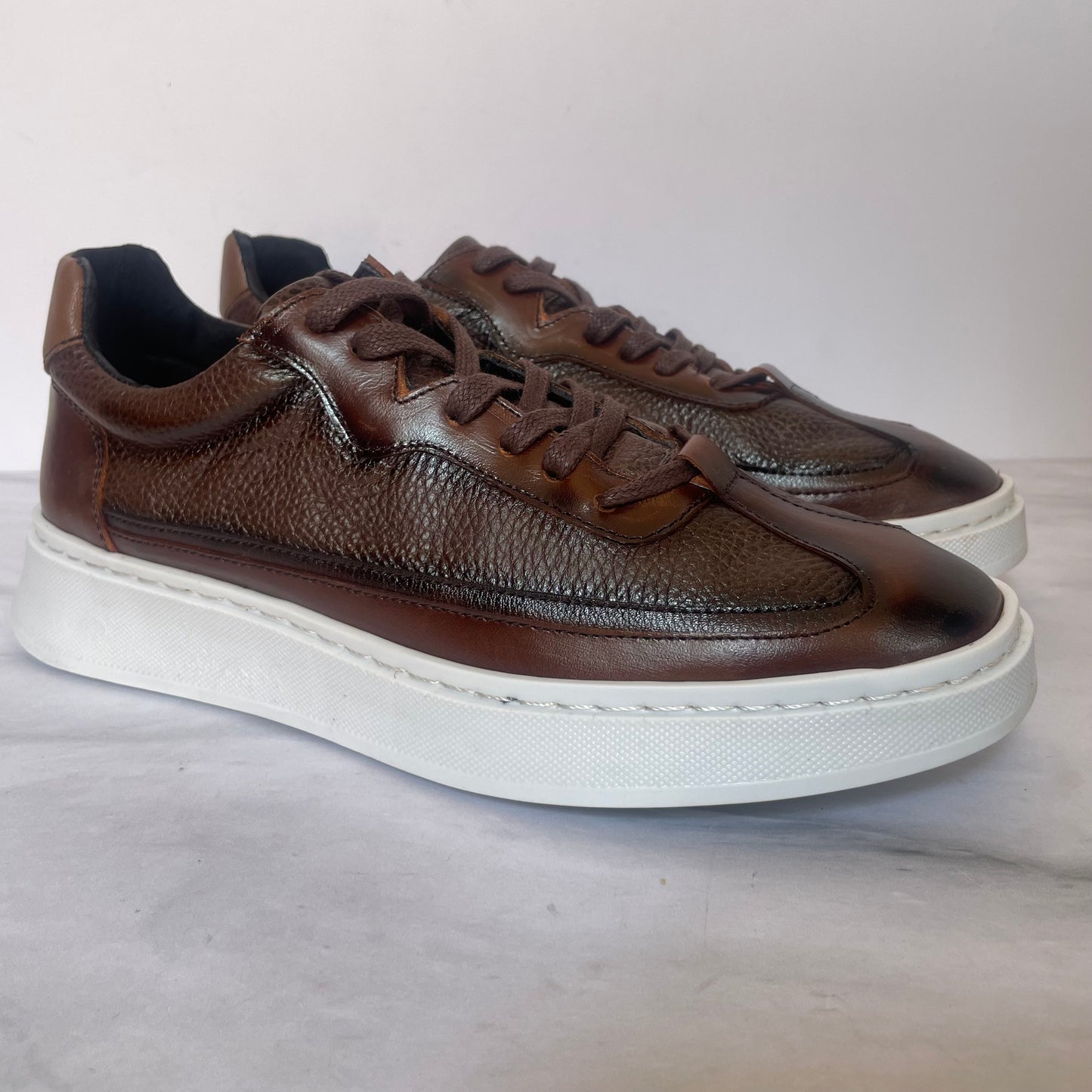 Sneakers Hugo oak corte piel Mod 121