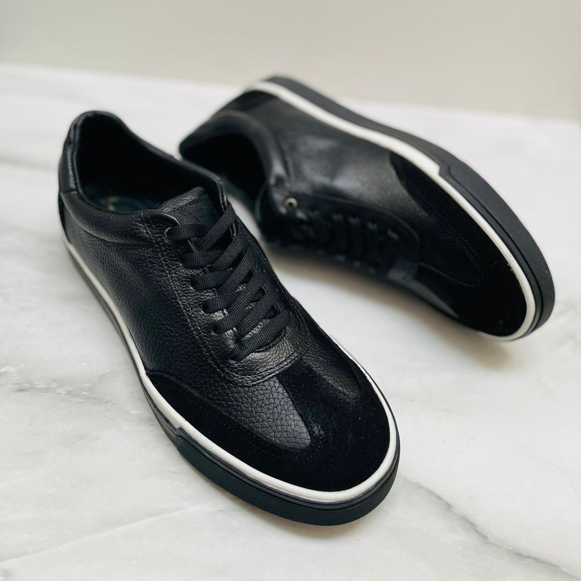 Sneakers Batuque black corte piel Mod 5051