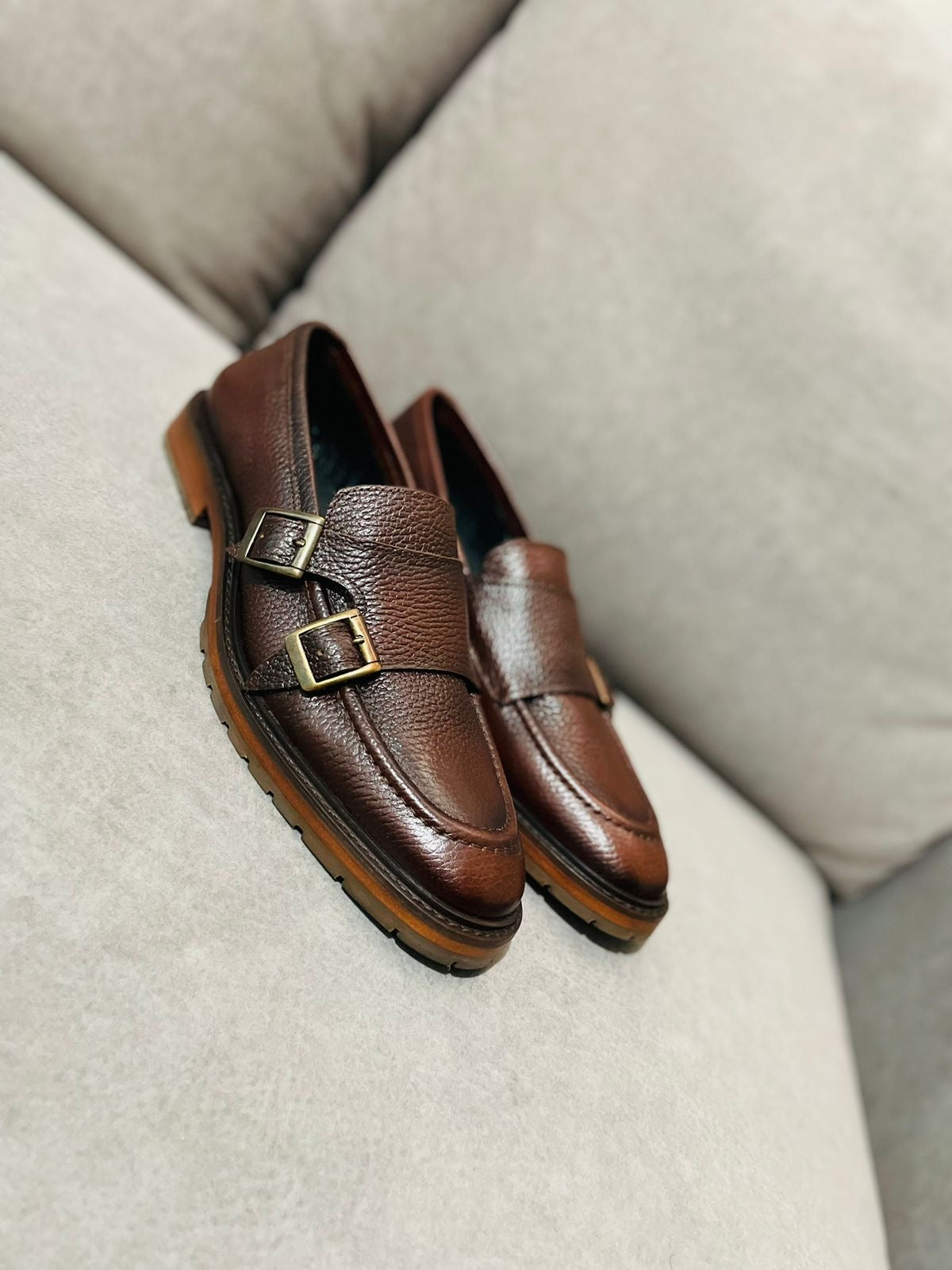 Monkstrap Floter cognac Mod 7005
