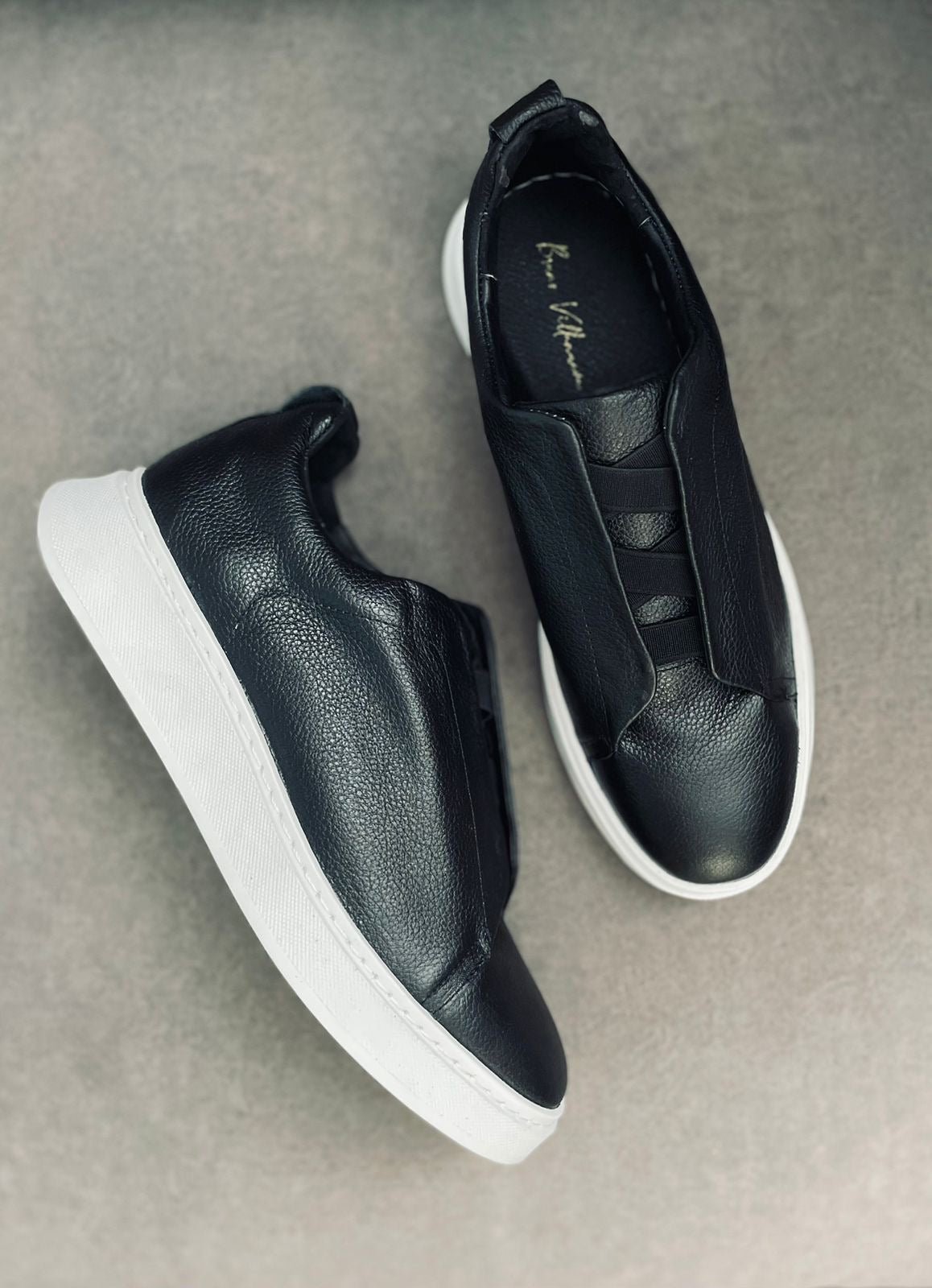 Sneakers Z black corte piel Mod 1009SA