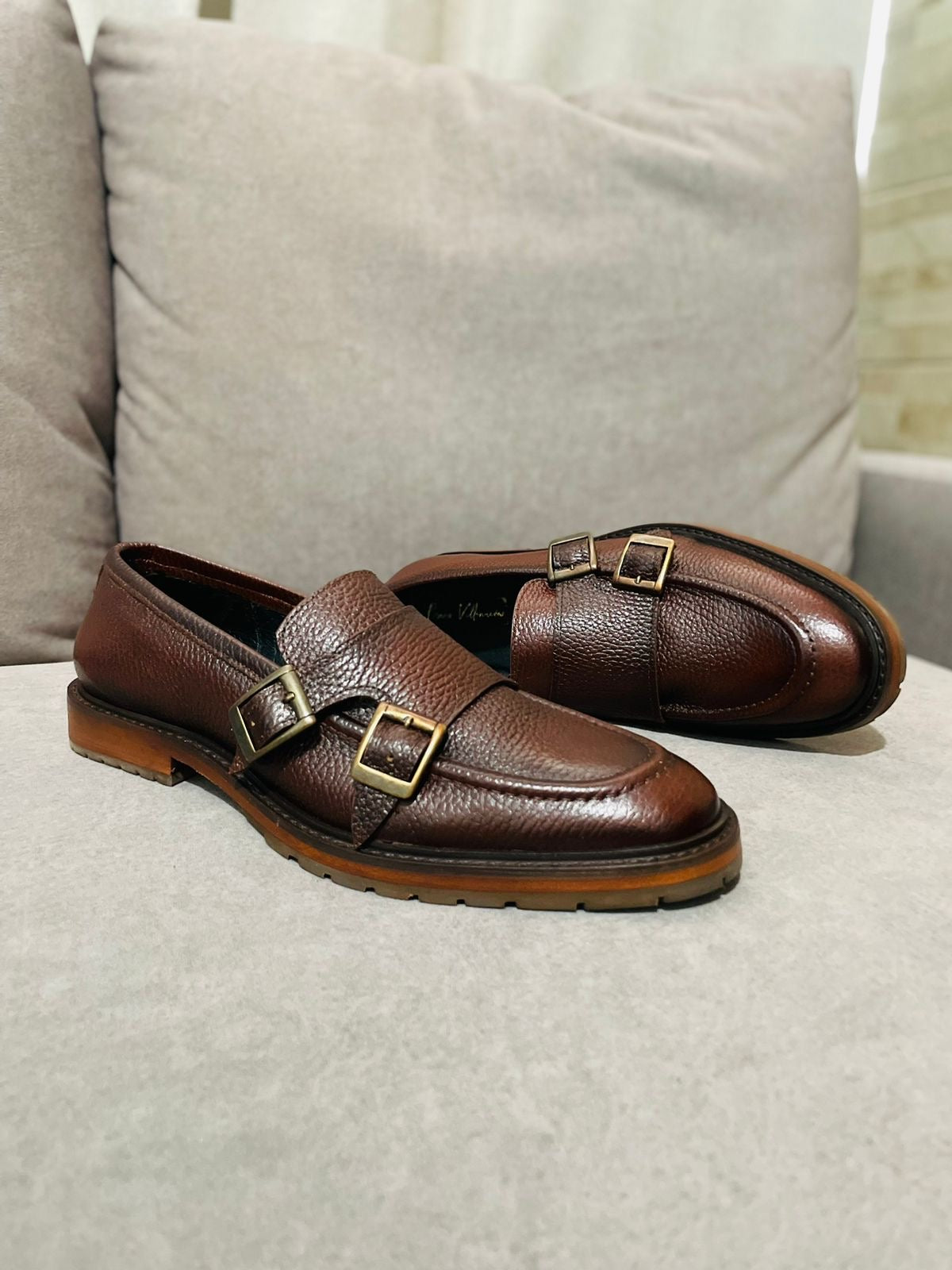 Monkstrap Floter cognac Mod 7005
