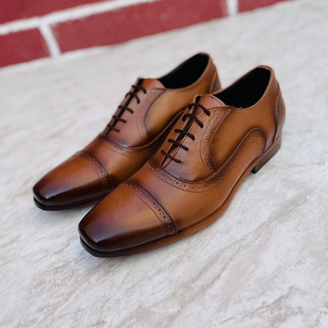 Oxford miel suela de cuero Mod 3300