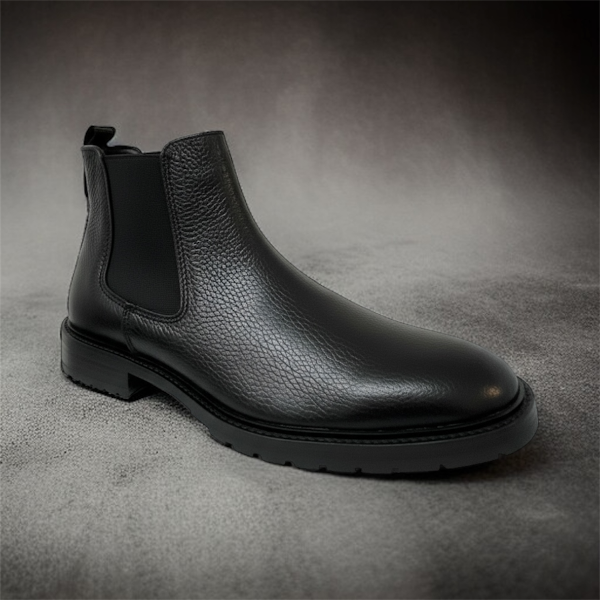 Bota Chelsea Harry Flotter black corte de piel modelo 400sa