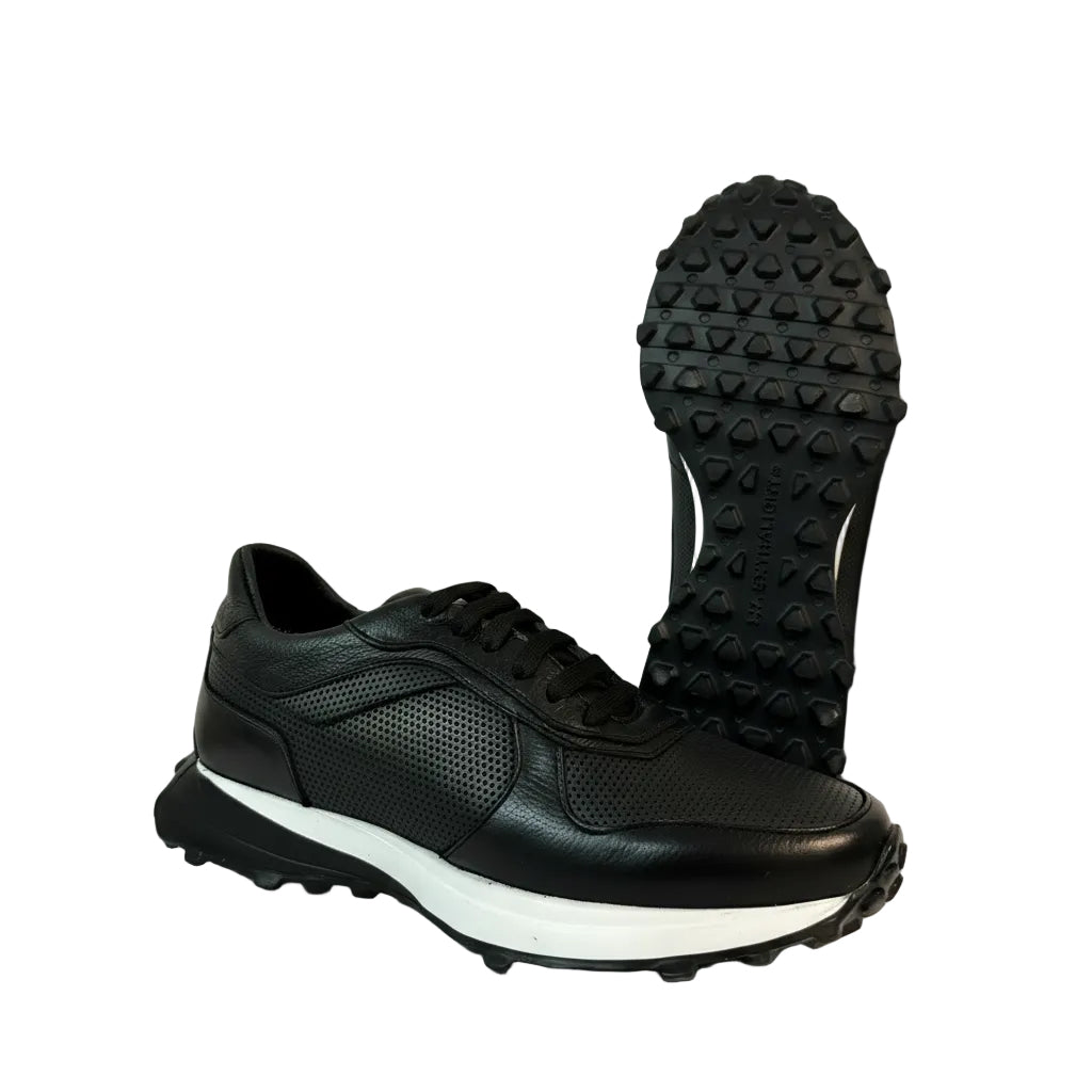 Sneakers de piel + suela ultraligera 20015