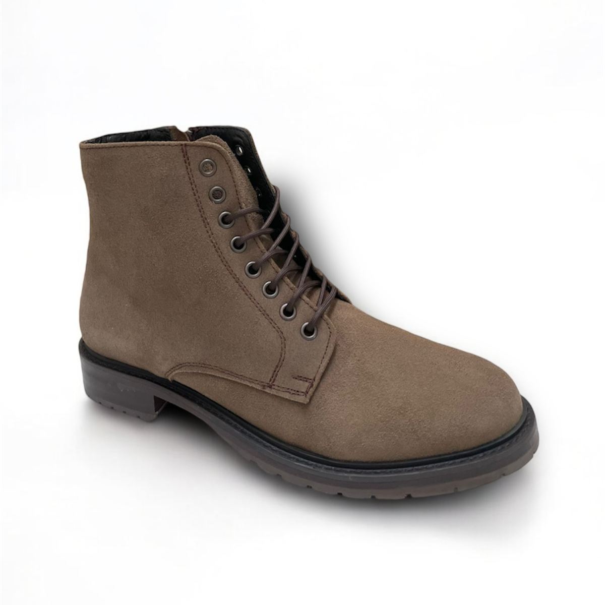 Bota casual Jhon de gamuza premium color camel modelo RCH-001