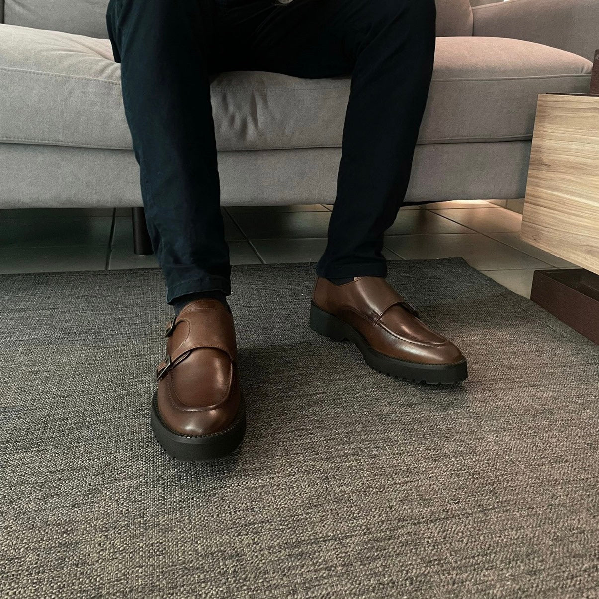 Monkstrap café Atanado Mod 7003