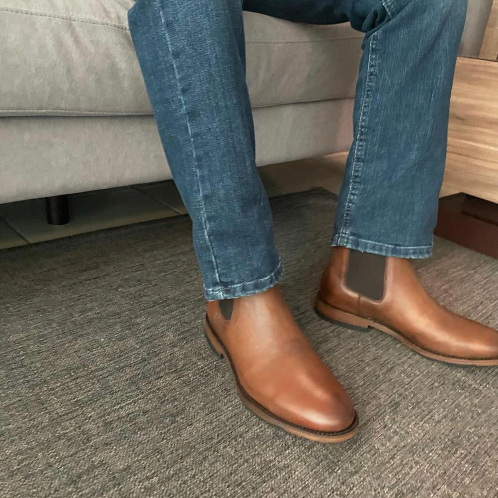 Bota chelsea Honey Vintage Goodyear Welt modelo JHN