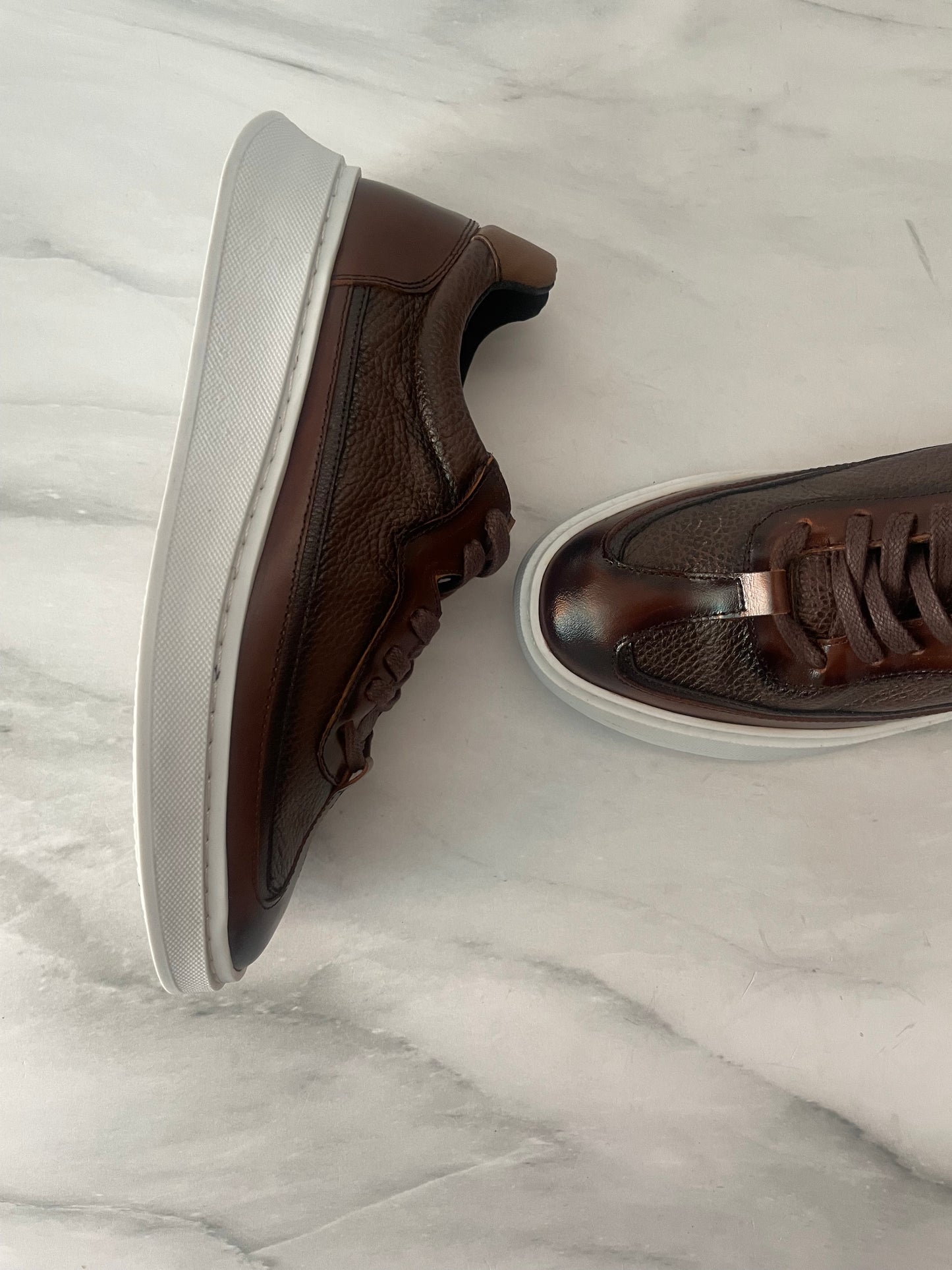Sneakers Hugo oak corte piel Mod 121
