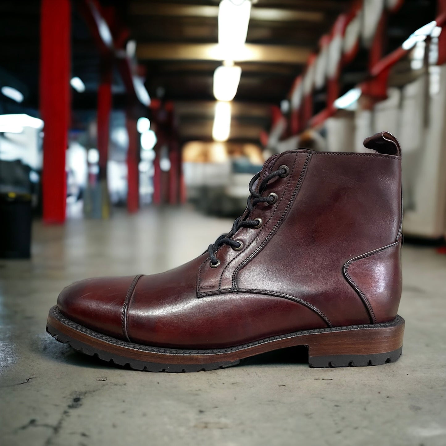 Harry Burgundy Vintage Goodyear Welt Modelo Harry