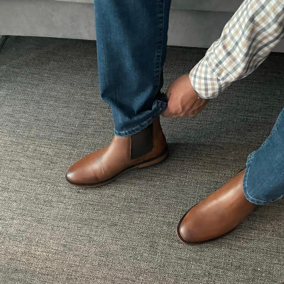 Bota chelsea Honey Vintage Goodyear Welt modelo JHN