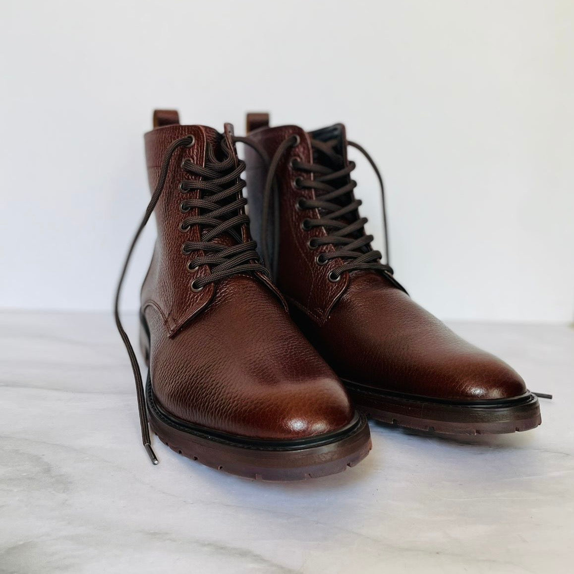 Combat Boots Floter Cognac cuero y antiderrapante Mod 009