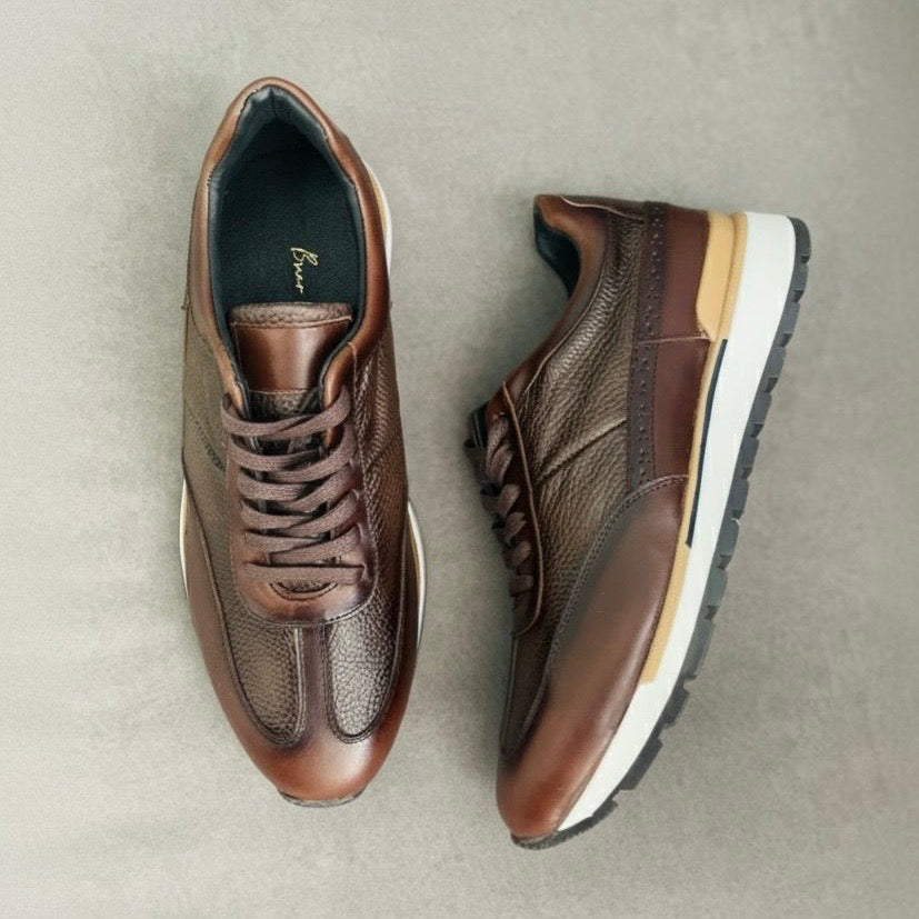 Sneakers urban walker roble corte y forro de piel Mod 2020