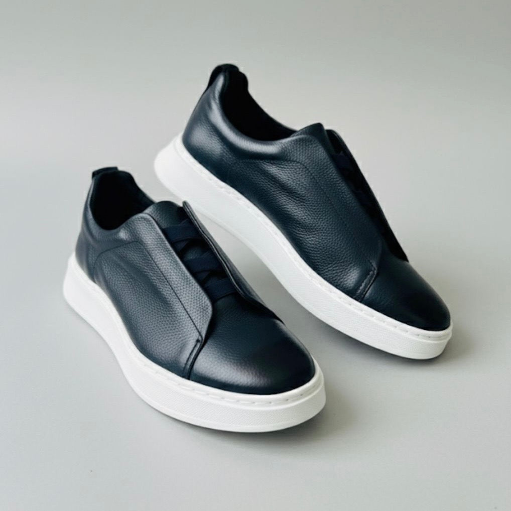Sneakers Z blue corte piel Mod 1009SA