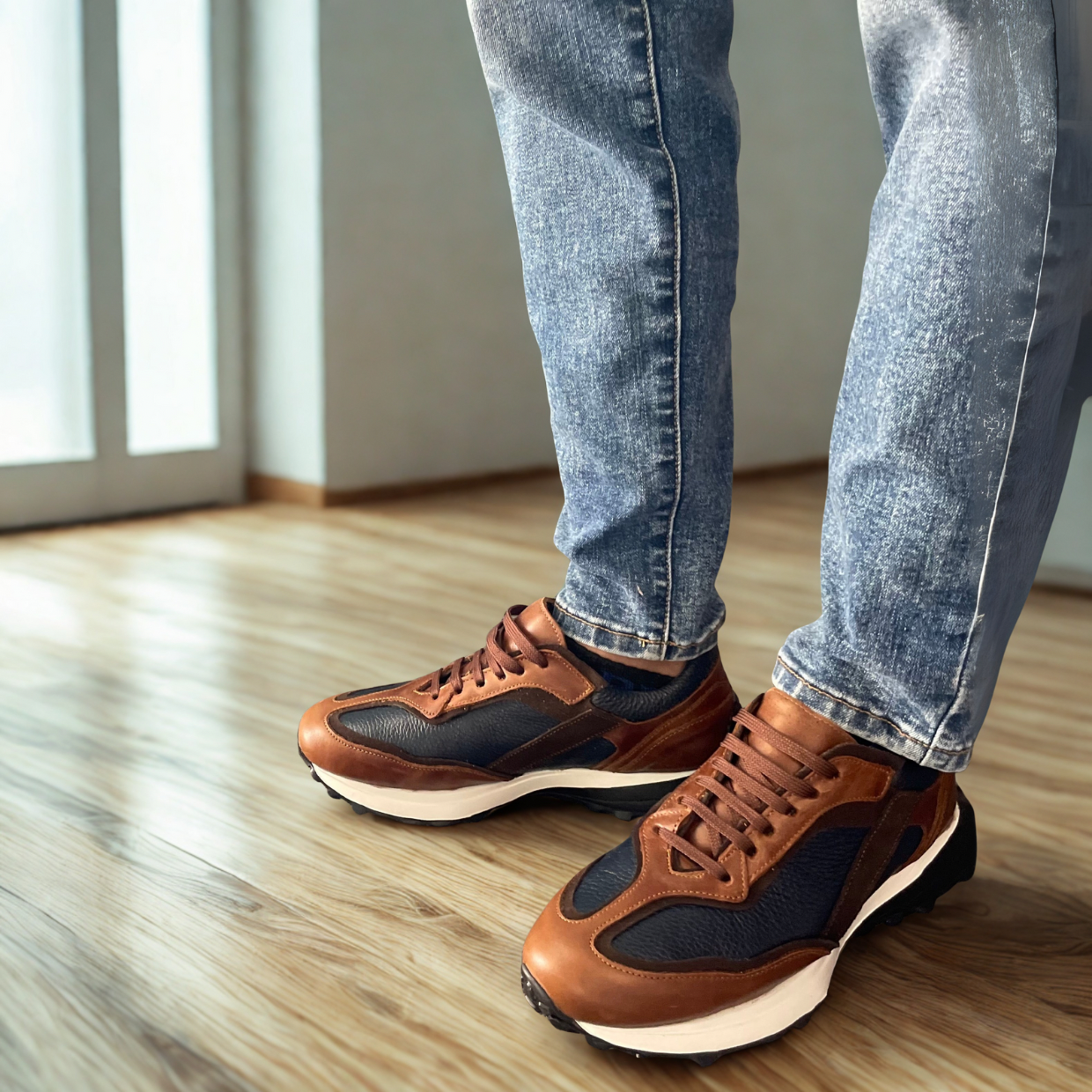 Sneakers Blue Deer Xtra Ligth corte piel y suela de Eva Mod 20011