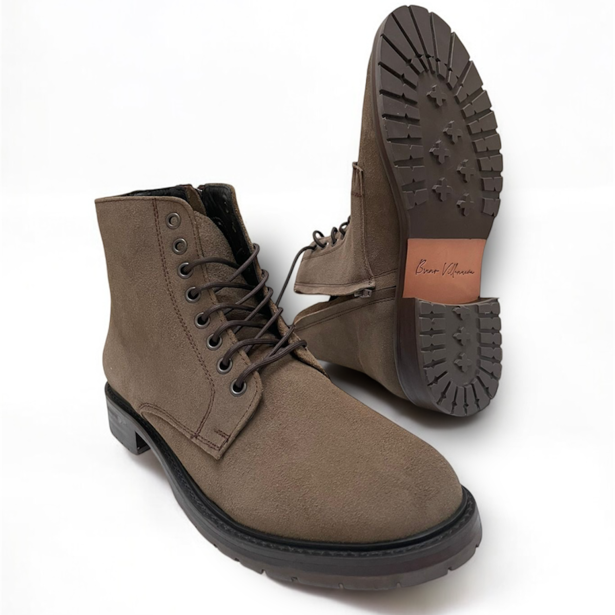 bota de piel premium suela de cuero 100% piel