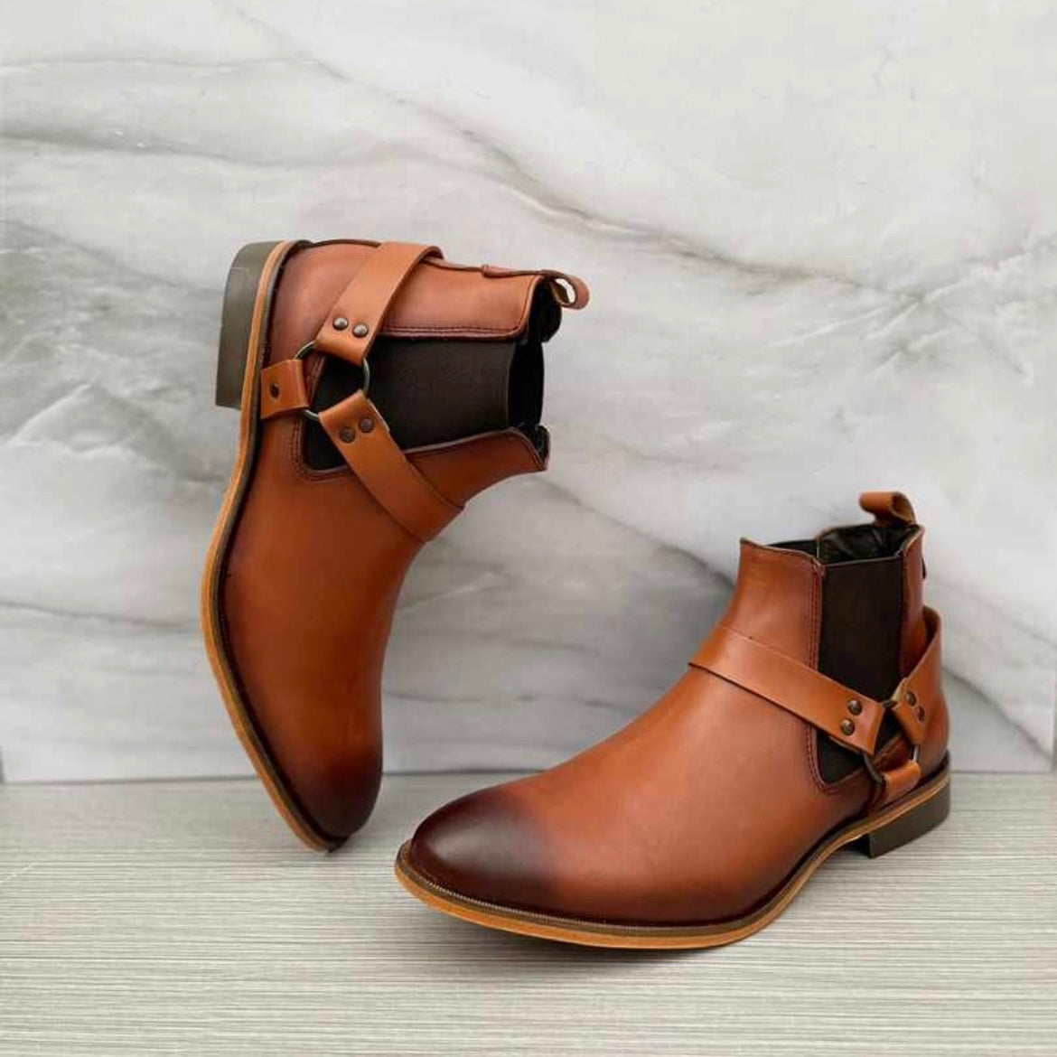 Arnés Chelsea Boots Wax smoked suela cocida Mod 400