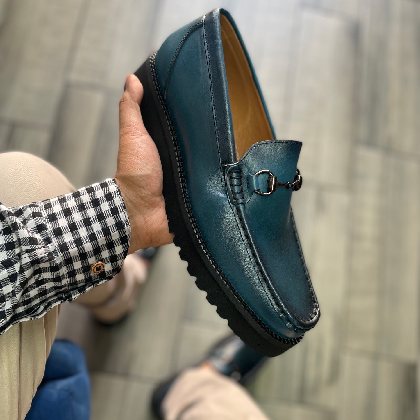 Mocasín Shore blue plataforma y suela ultra Mod 2023